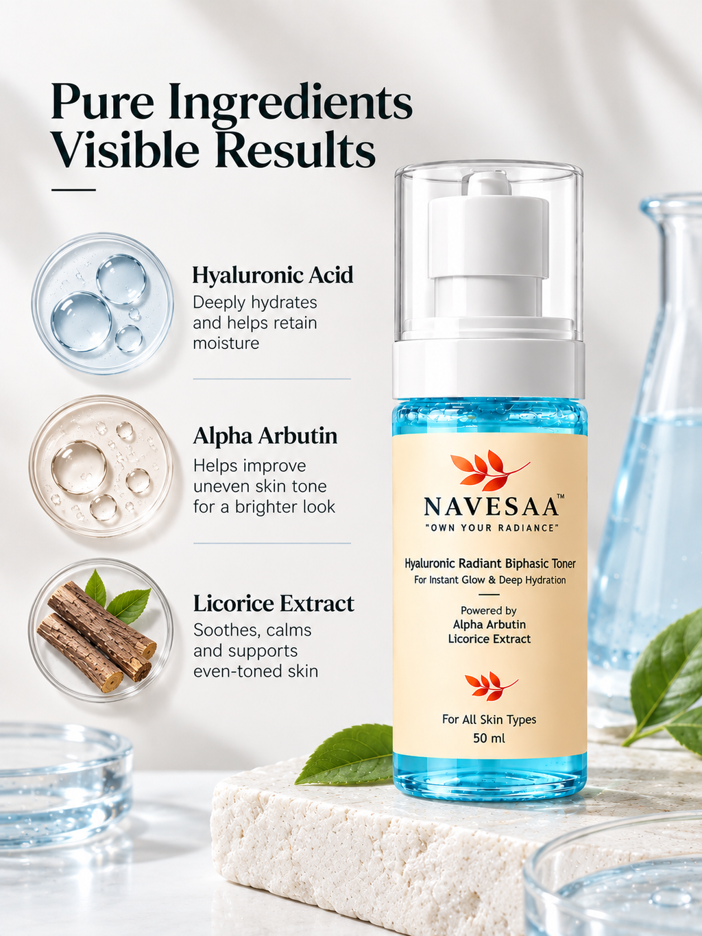 Hyaluronic Radiant Biphasic Toner All Skin Type